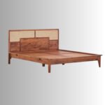 Rajvika Solid Sheesham Wood Bed Frame | Handcrafted Wooden Bed for Modern Indian Homes - Image 2