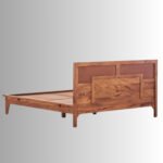 Rajvika Solid Sheesham Wood Bed Frame | Handcrafted Wooden Bed for Modern Indian Homes - Image 8