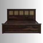 Royal Crest Solid Wood Storage Bed – Handcrafted Luxury Bed for Indian Homes - Image 7