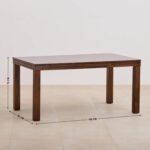 Rohan Prime Solid Wood 6 Seater Dining Set with Chairs & Bench - Image 6