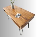 Arjun Sheesham Solid Wood Computer Desk with Iron Legs | Home Office Desk India - Image 3