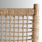 Ira Handwoven Solid Wood Lounge Chair with Sisal Weave - Image 3