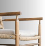 Ira Handwoven Solid Wood Lounge Chair with Sisal Weave - Image 7