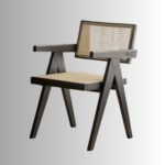 Kaira CaneCraft Walnut Wood Armchair | Solid Wood Cane Chair India - Image 3