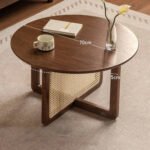 Arden CaneCraft Black Walnut Coffee Table | Solid Wood Designer Table India - Image 2