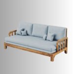 Anvika Comfort Solid Wood Sofa Bed – 82.6″ Convertible Design - Image 8