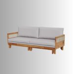 Aarvique RattanLuxe Solid Wood Sofa Bed & Lounger - Image 6