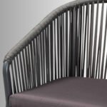UrbanWeave Porto Rope Outdoor Dining Chair – Grey Metal Frame with Cushion - Image 6