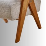 Elara Comfort Solid Wood Accent Chair | Premium Fabric Lounge Chair India - Image 6