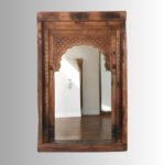 Aranya Carved Jharokha Wall Mirror (150 cm) - Image 3