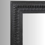 Kaalika Noir Hand-Carved Jharokha Wall Mirror (153 cm) - Image 2