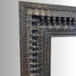 Kaalika Noir Hand-Carved Jharokha Wall Mirror (153 cm) - Image 4