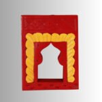 NavRang Handcrafted Small Vintage Jharokha Mirror in Solid Mango Wood | Made in India - Image 3