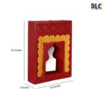 NavRang Handcrafted Small Vintage Jharokha Mirror in Solid Mango Wood | Made in India - Image 4