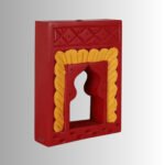 NavRang Handcrafted Small Vintage Jharokha Mirror in Solid Mango Wood | Made in India - Image 5