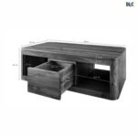 Walnex Handcrafted Sheesham Wood Center Table in Walnut Brown Finish | Made in India - Image 5