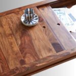 Aurex Sheesham Wood Coffee Table with Metal Base - Image 3