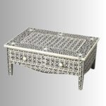 Ivora BoneCraft Inlay Storage Coffee Table - Image 4