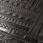 Nocturne Grid Solid Wood Coffee Table (170 cm) - Image 6