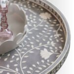 Ivory Crest Round Bone Inlay Coffee Table (90 cm) - Image 2