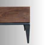 Arboris Walnut Solid Wood Square Coffee Table (110 cm) - Image 5