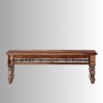 Heritage Carved Solid Wood 6 Seater Dining Table Set - Image 5