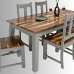 Vidur Flint Grey Solid Wood Dining Set (6 Seater) - Image 3