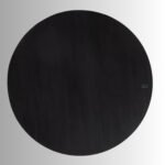 Orbis Noir Round Solid Wood Dining Table (122 cm) - Image 5
