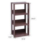 AaravCraft 3-Tier Solid Wood Open Bookshelf | Compact Storage Rack for Home & Office - Image 2