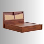 Aarohan Sheesham Wood Hydraulic Storage Bed – King & Queen Size | Solid Wood Bed for Indian Homes - Image 2