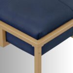 AzureLux 45” Velvet Tufted Ottoman Coffee Table with Metal Frame - Image 5