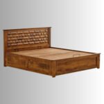 Aranya Solid Sheesham Wood Storage Bed | Handcrafted Wooden Bed for Indian Homes - Image 3