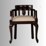 Arnav Solid Wood Upholstered Accent Chair – Handcrafted Living Room Chair - Image 3