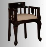 Arnav Solid Wood Upholstered Accent Chair – Handcrafted Living Room Chair - Image 2