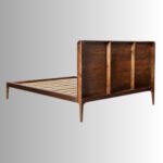 Aarav Solid Sheesham Wood Bed | Queen & King Size Wooden Bed India - Image 4