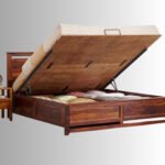 Aarav Luxe Hydraulic Storage Bed – Solid Sheesham Wood - Image 2