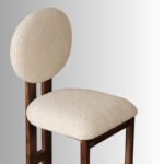 Aarvi Upholstered Solid Wood Dining Chair – Handcrafted Modern Accent Chair - Image 5