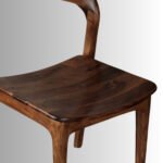 NaturaCurve Solid Wood Chair – Handcrafted Minimal Wooden Chair for Dining & Living Spaces - Image 3