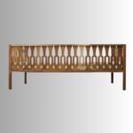 Aura Solid Wood Day Sofa | Natural Finish Wooden Sofa - Image 3