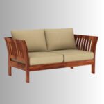 Aarav Heritage Solid Wood 3+1+1 Sofa Set – Natural Finish - Image 5