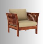 Aarav Heritage Solid Wood 3+1+1 Sofa Set – Natural Finish - Image 7