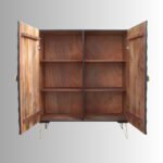 Astra Noir Solid Mango Wood Storage Cabinet | Handcrafted Black Wooden Cabinet India - Image 6