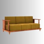 Aarav Heritage Solid Wood 3+1+1 Sofa Set | Premium Wooden Sofa Set India - Image 3