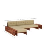 Aarohan Prime L-Shape Solid Wood Sofa Set with Side Storage Drawer - Image 8