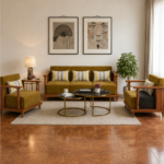 Aarav Heritage Solid Wood 3+1+1 Sofa Set | Premium Wooden Sofa Set India - Image 2