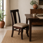 Ardena Crest Solid Wood Upholstered Chair