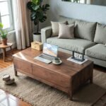 Arvora Solid Sheesham Wood Storage Coffee Table (100 cm) - Image 2