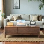 Arvora Solid Sheesham Wood Storage Coffee Table (100 cm)