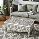 Ivora BoneCraft Inlay Storage Coffee Table