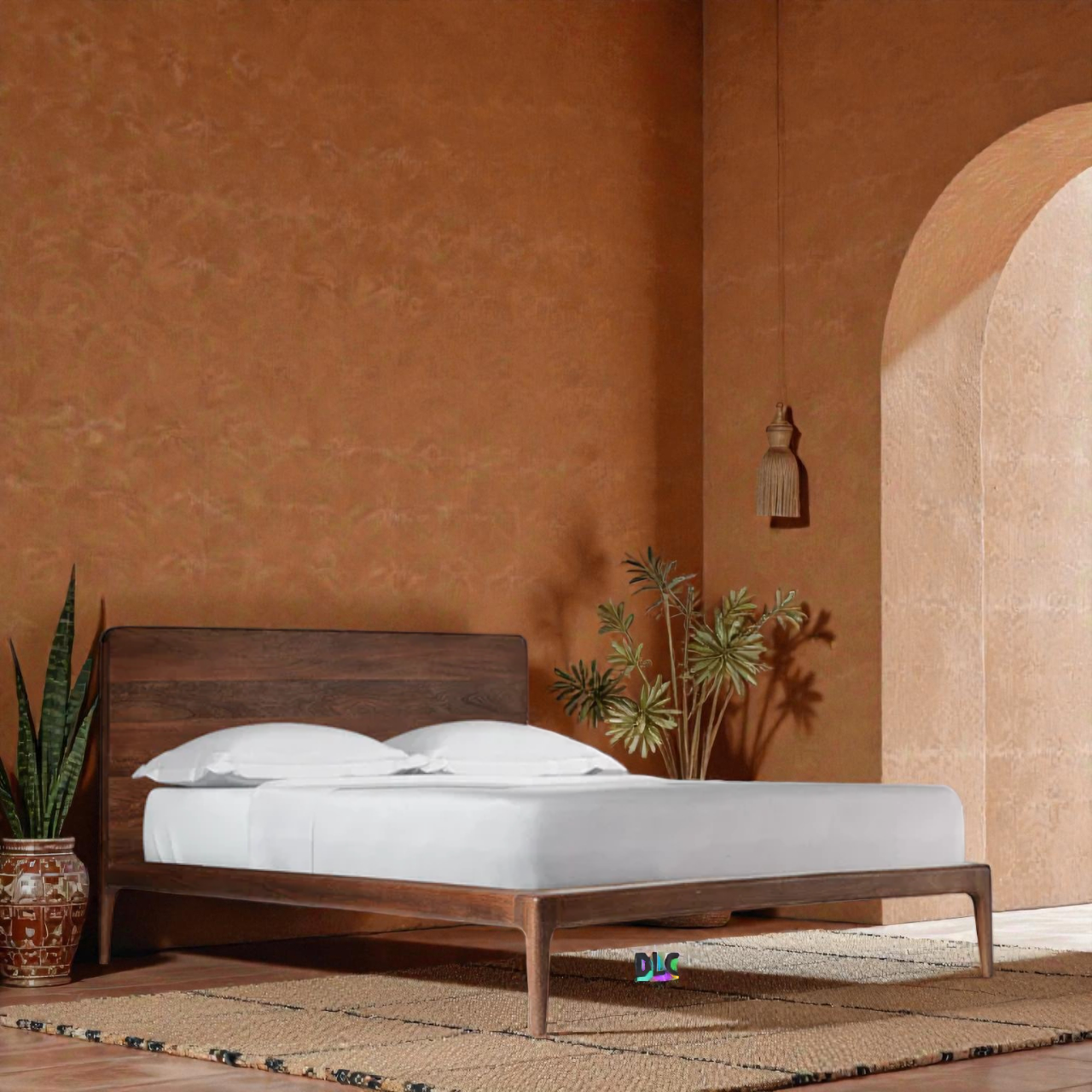 DLC125 (3) (81) Aarav Solid Sheesham Wood Bed | Queen & King Size Wooden Bed India - Image 1